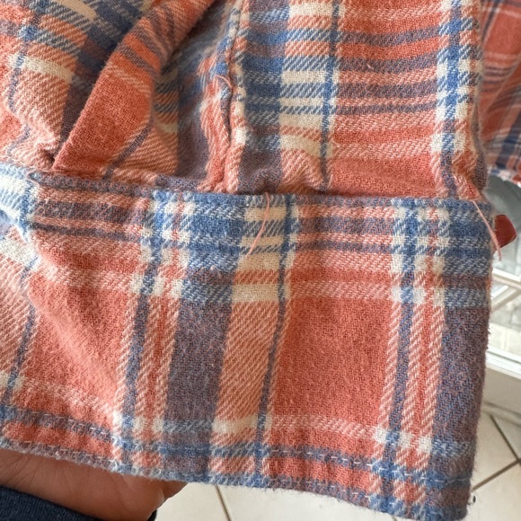 Blueb Collection Sz L Soft Puffed Sleeve Flannel - Picture 7 of 7